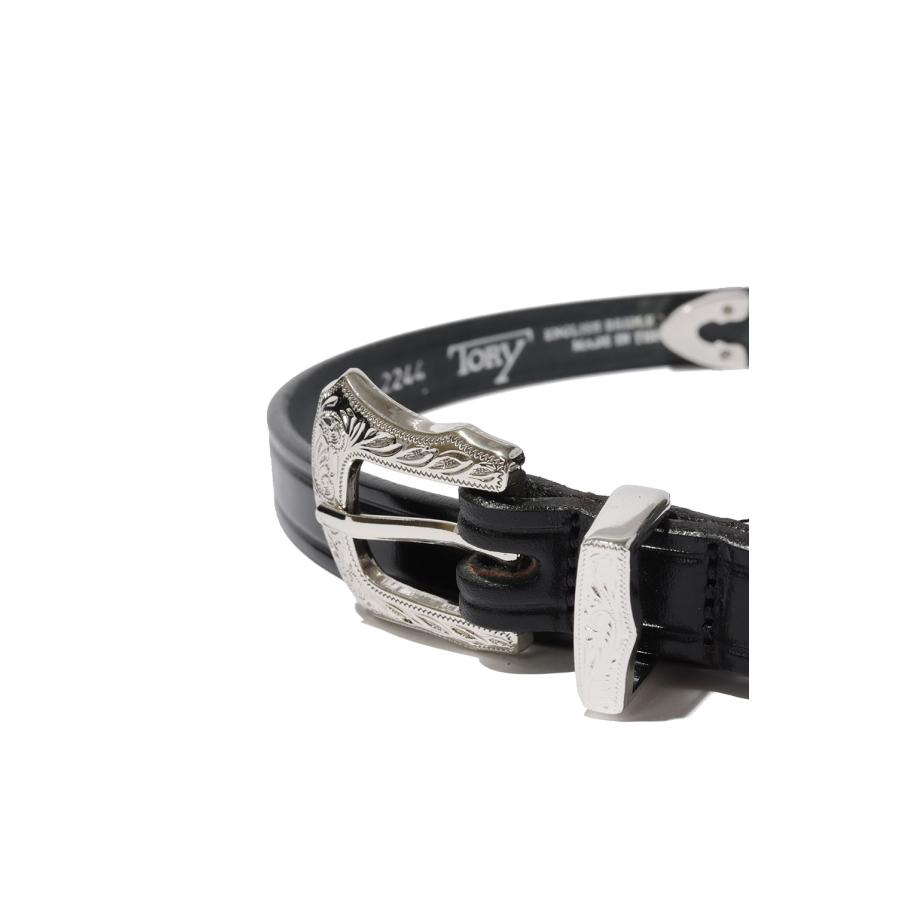 3/4 INCH WESTERN BELT [BUCKLE] - BLACK (TRL 1002244) TORY LEATHER(トリーレザー) |  | 01