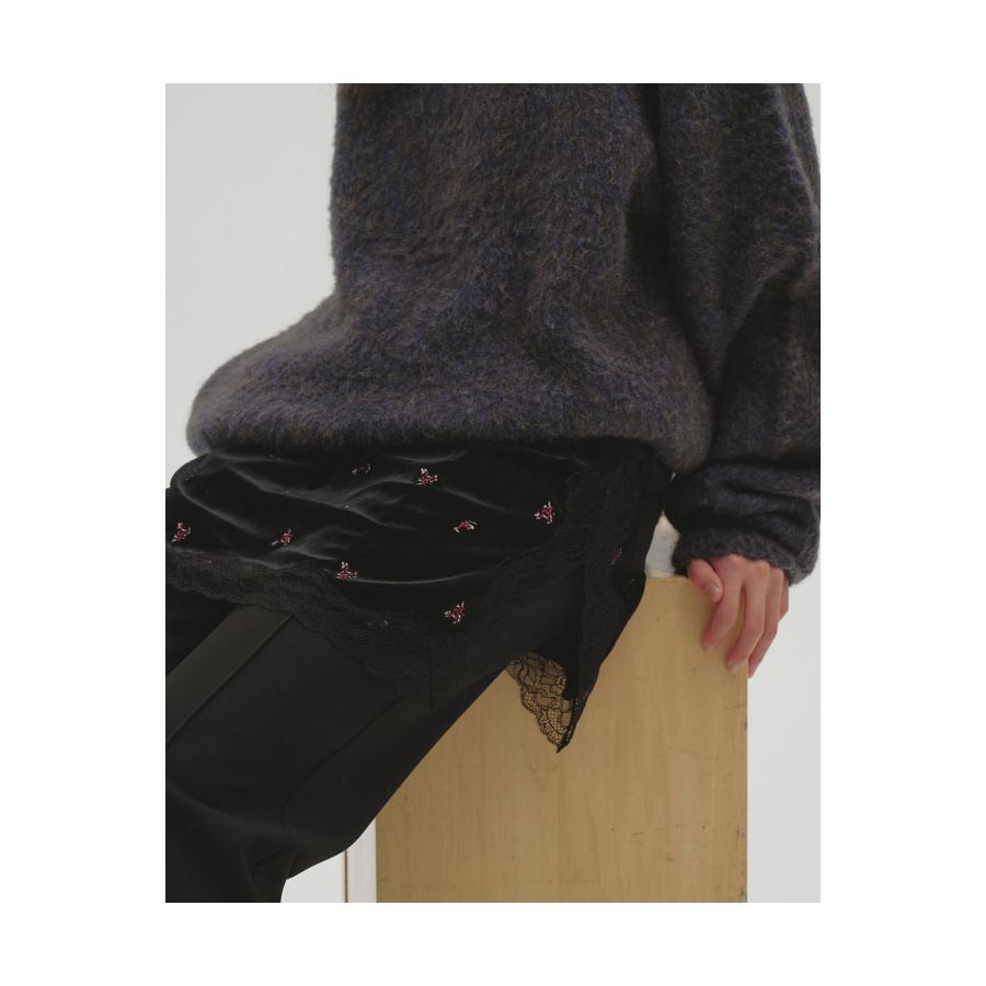 【予約会開催中】Petit Flower Velour Tunic - BLACK (12620411) Todayful(トゥデイフル) | TODAYFUL | 03