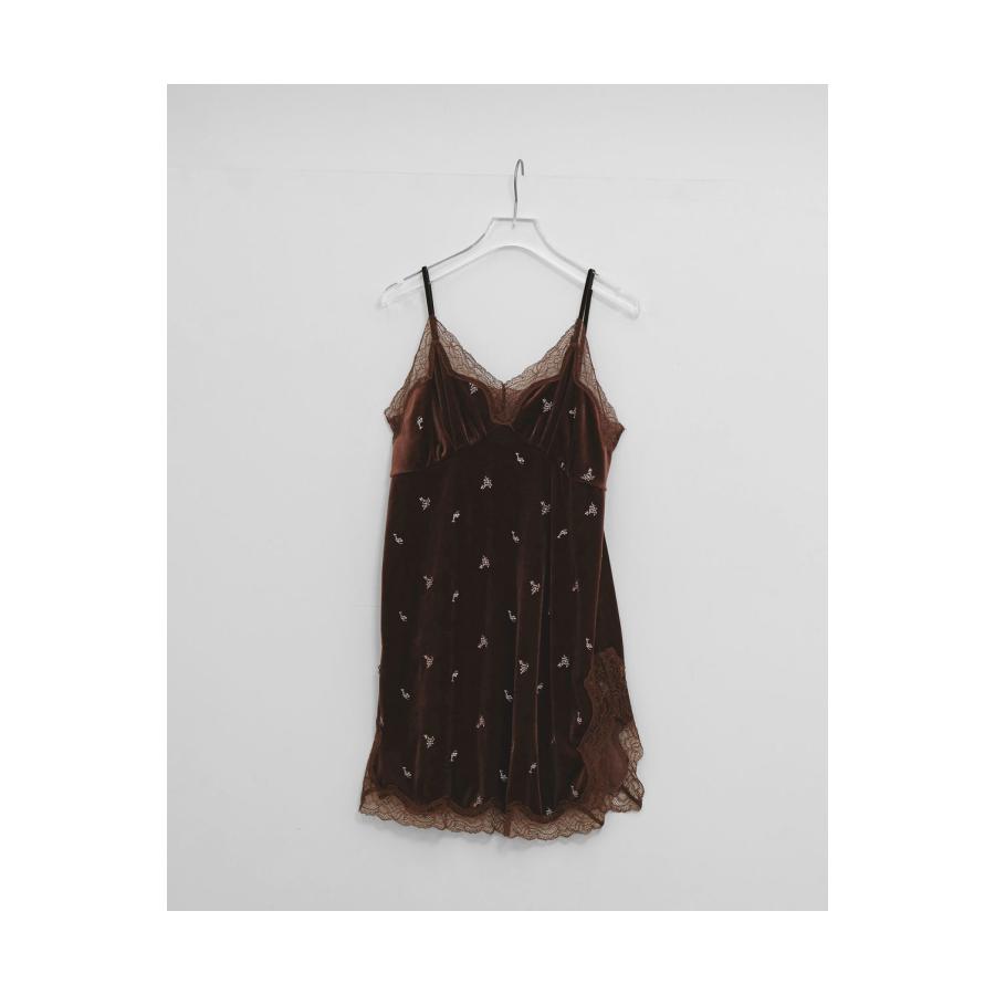 【予約会開催中】Petit Flower Velour Tunic - CHOCOLATE (12620411) Todayful(トゥデイフル) | TODAYFUL
