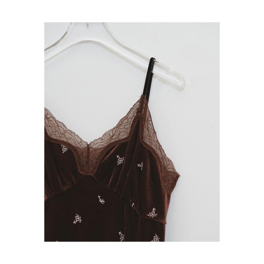 【予約会開催中】Petit Flower Velour Tunic - CHOCOLATE (12620411) Todayful(トゥデイフル) | TODAYFUL | 01