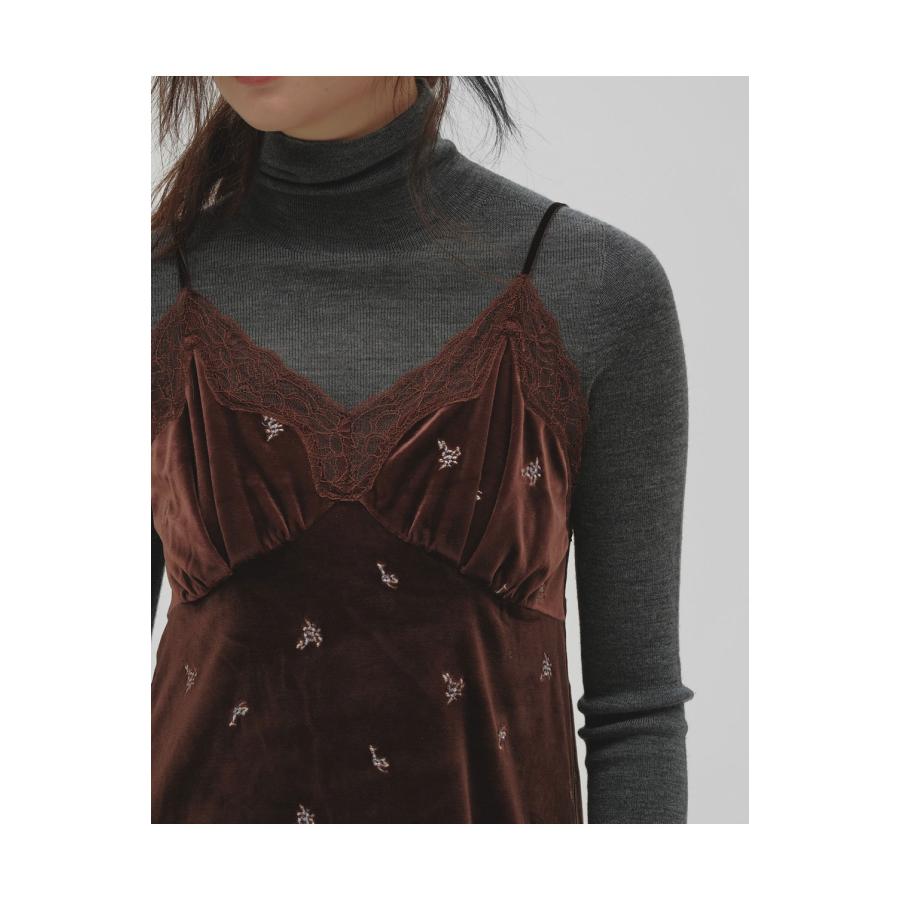 【予約会開催中】Petit Flower Velour Tunic - CHOCOLATE (12620411) Todayful(トゥデイフル) | TODAYFUL | 02