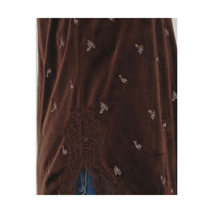 【予約会開催中】Petit Flower Velour Tunic - CHOCOLATE (12620411) Todayful(トゥデイフル) | TODAYFUL | 04