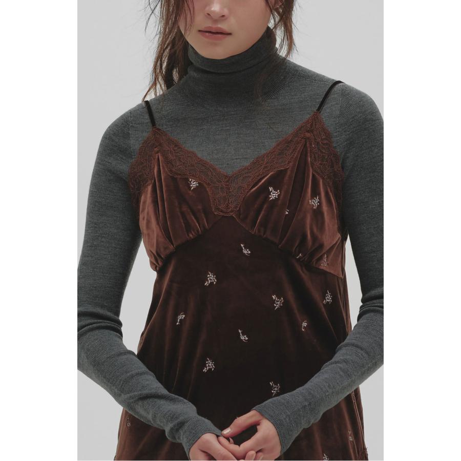 【予約会開催中】Petit Flower Velour Tunic - CHOCOLATE (12620411) Todayful(トゥデイフル) | TODAYFUL | 05
