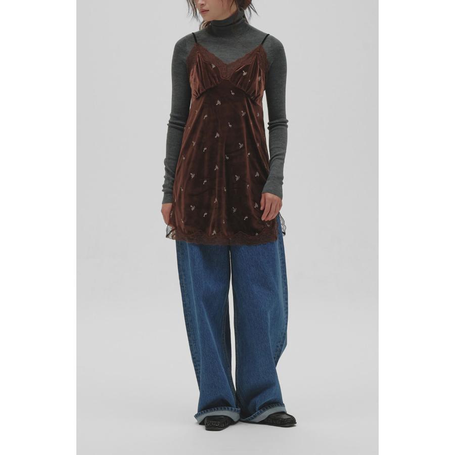 【予約会開催中】Petit Flower Velour Tunic - CHOCOLATE (12620411) Todayful(トゥデイフル) | TODAYFUL | 06