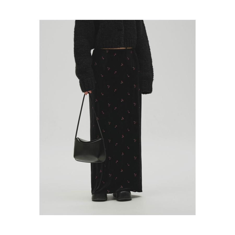 【予約会開催中】Petit Flower Velour Skirt - BLACK (12620807) Todayful(トゥデイフル) | TODAYFUL | 02