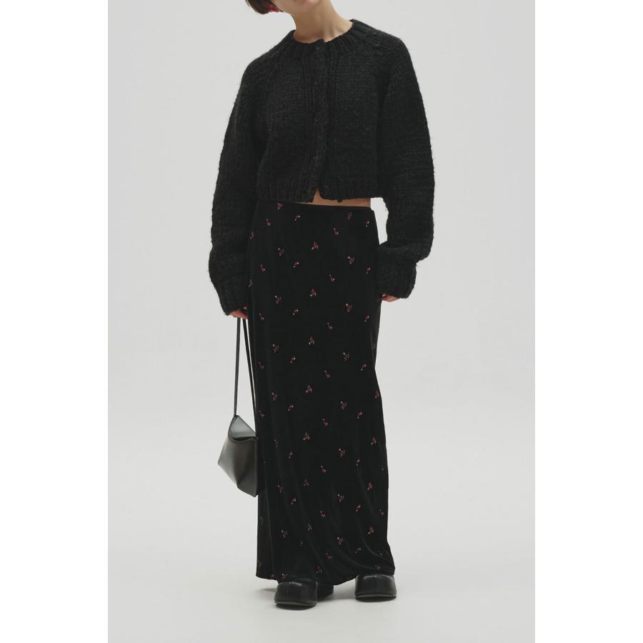 【予約会開催中】Petit Flower Velour Skirt - BLACK (12620807) Todayful(トゥデイフル) | TODAYFUL | 03