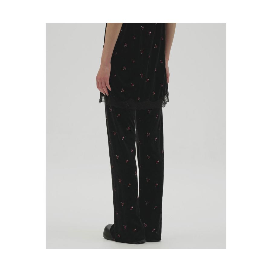 【ご予約会開催中】Petit Flower Velour Leggings - BLACK (12620721) Todayful(トゥデイフル) | TODAYFUL | 03