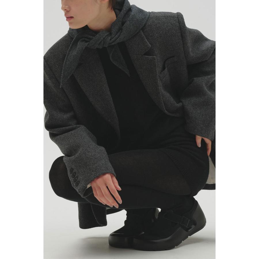 【予約会開催中】Softwool Scarf - CHARCOAL GRAY (12621024) Todayful(トゥデイフル) | TODAYFUL | 07