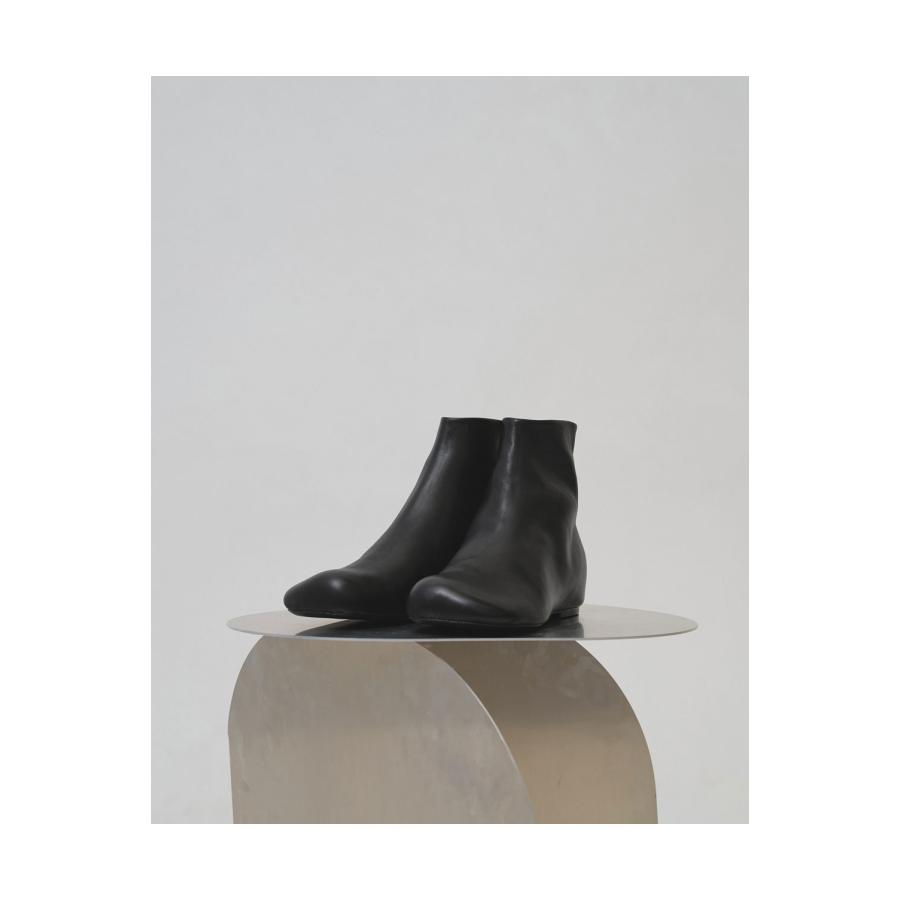 【予約会開催中】Square Leather Flat Boots - BLACK (12621019) Todayful(トゥデイフル) | TODAYFUL