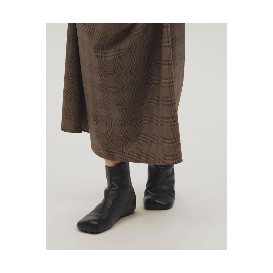 【予約会開催中】Square Leather Flat Boots - BLACK (12621019) Todayful(トゥデイフル) | TODAYFUL | 07