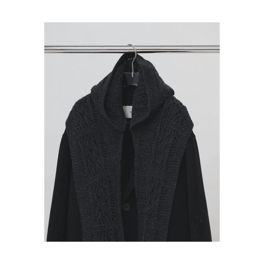 【予約会開催中】Cable Hoodie Muffler - CHARCOAL GRAY (12621031) Todayful(トゥデイフル) | TODAYFUL