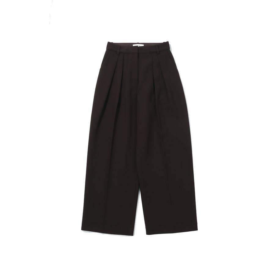 Bonding Wide Trousers - DARK BROWN (12620723) Todayful(トゥデイフル) | TODAYFUL