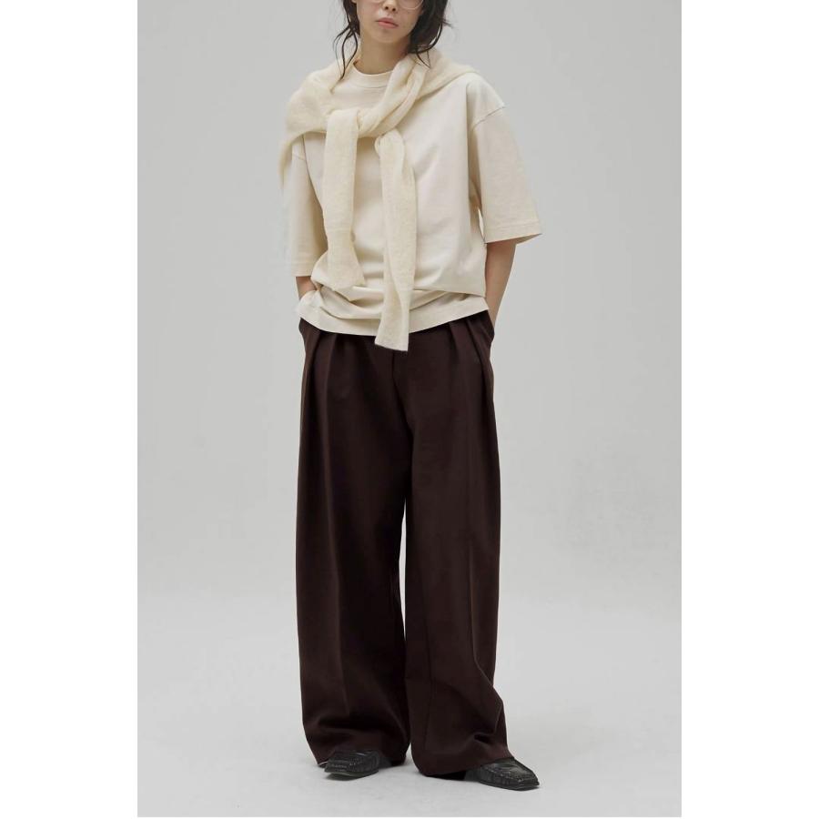 Bonding Wide Trousers - DARK BROWN (12620723) Todayful(トゥデイフル) | TODAYFUL | 05