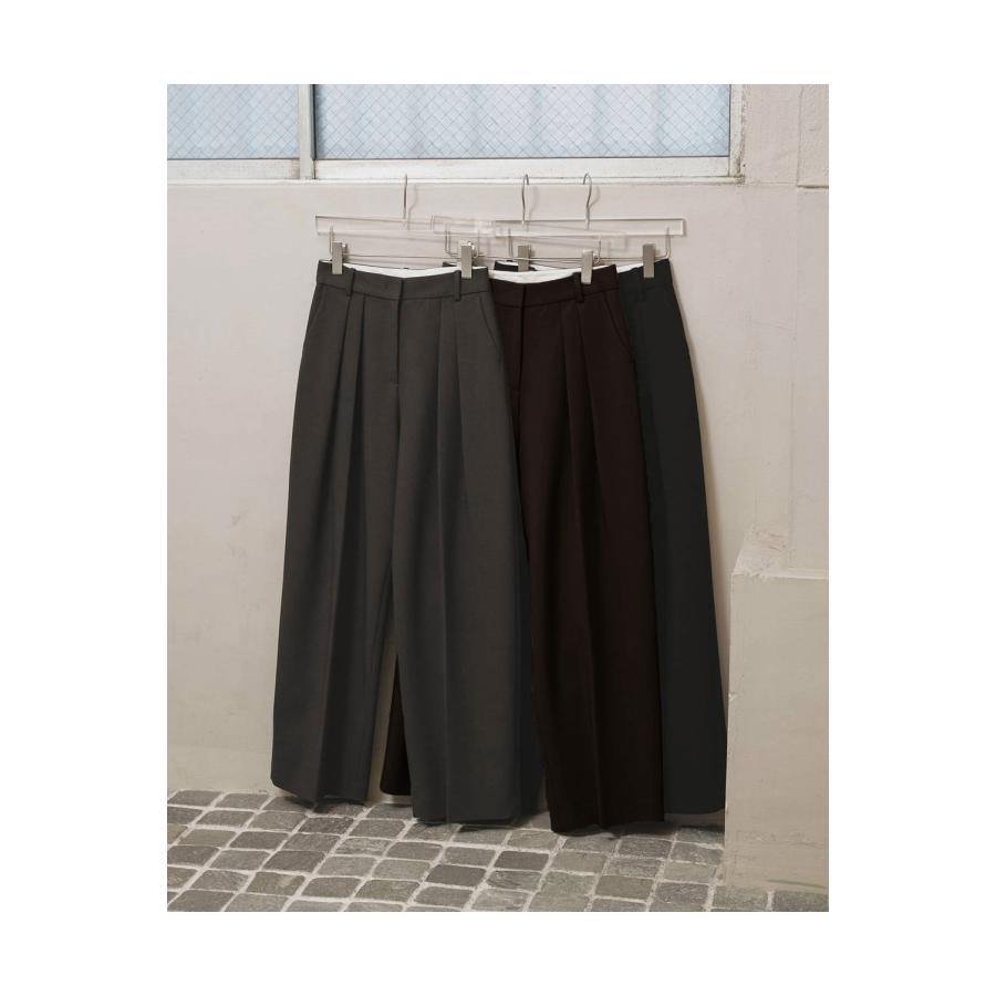 Bonding Wide Trousers - DARK BROWN (12620723) Todayful(トゥデイフル) | TODAYFUL | 06