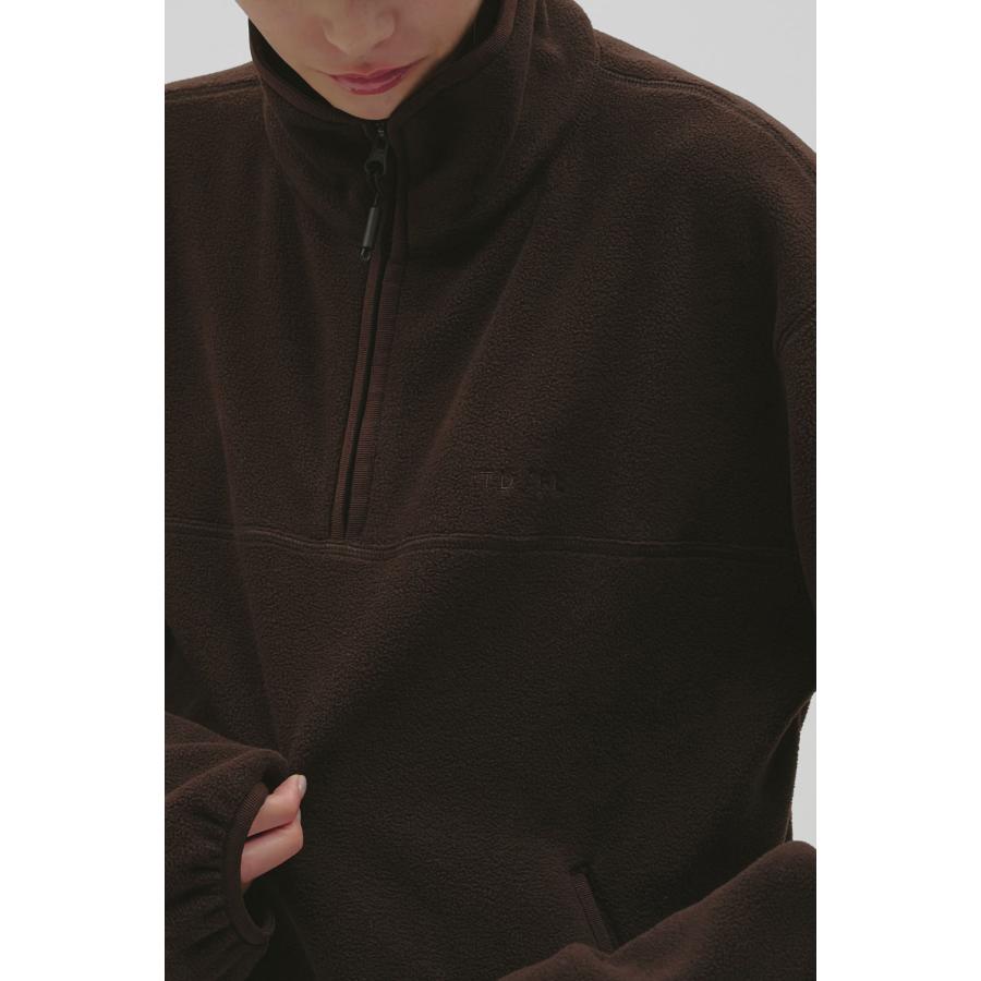 【予約会開催中】Halfzip Fleece Pullover - DARK BROWN (12620607) Todayful(トゥデイフル) | TODAYFUL | 02
