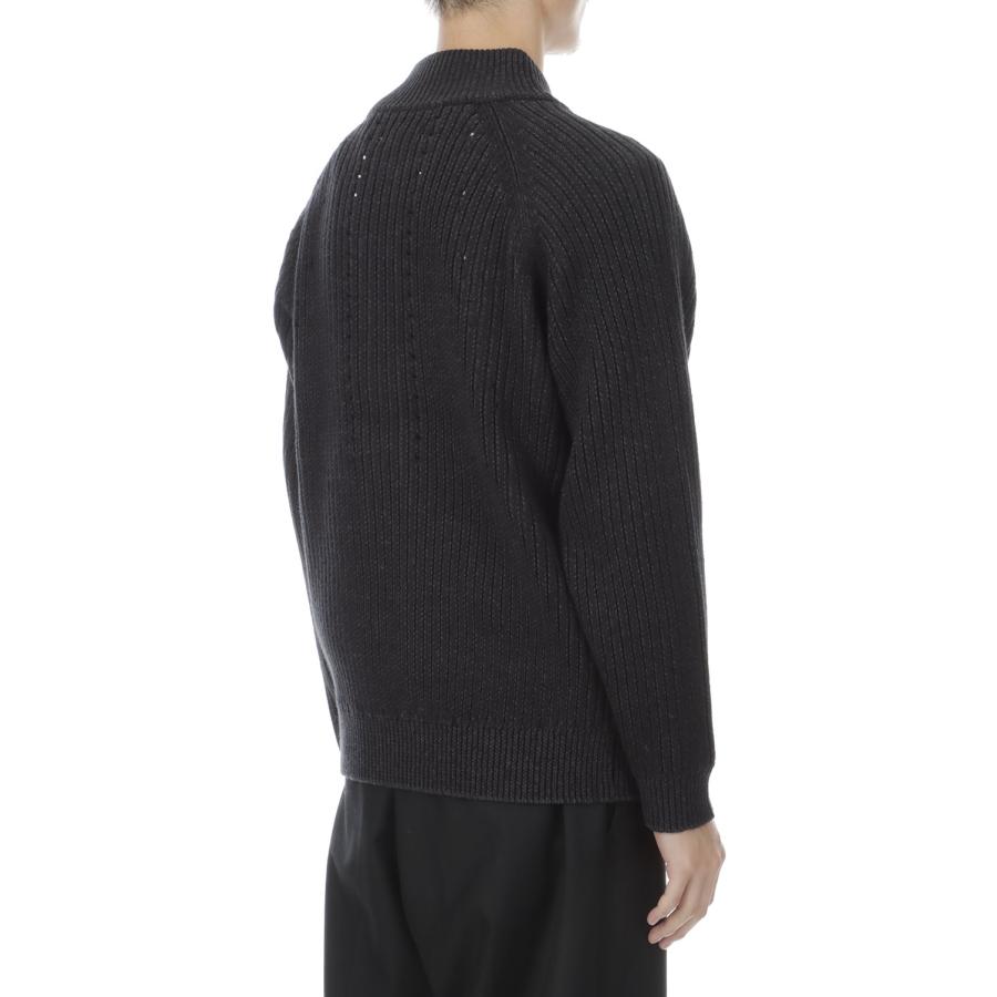 BUTTON KNIT ZIP-UP -  BLACK  (SG26FWOTZK001) SAN SAN GEAR(サンサンギア) |  | 04