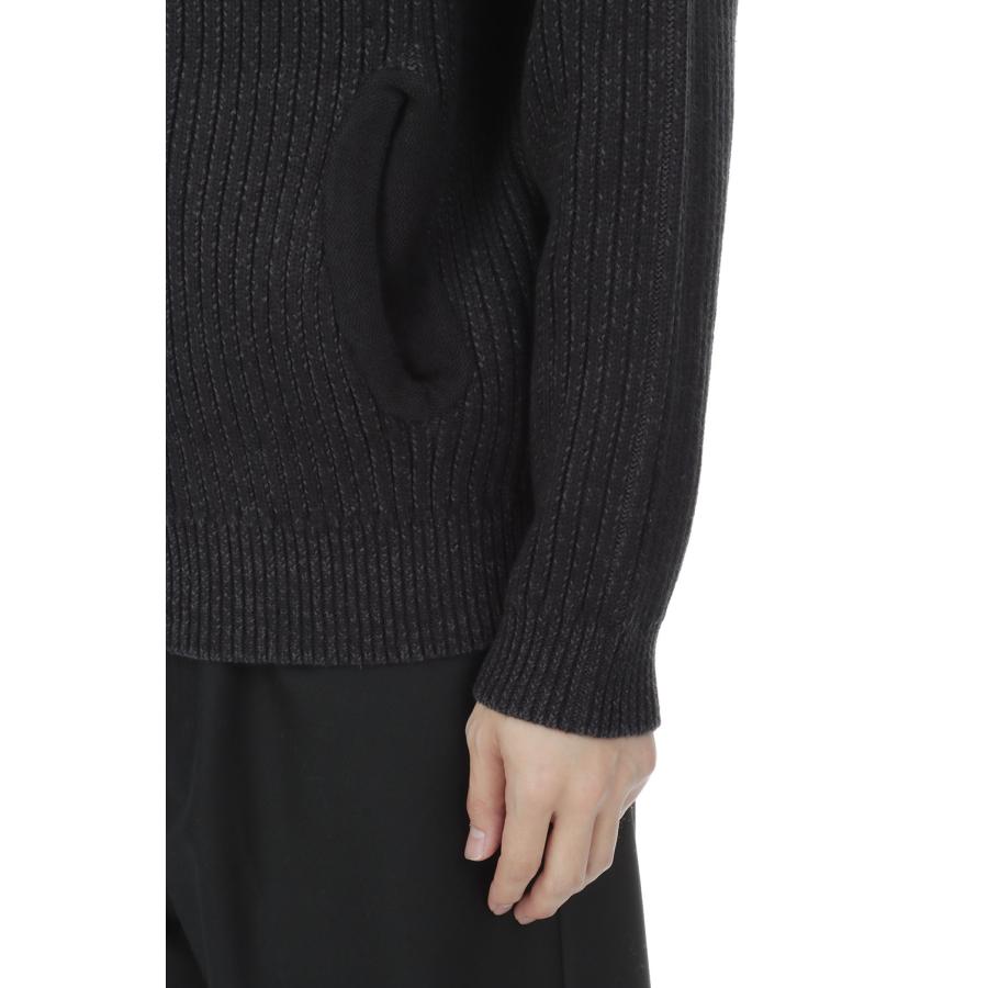 BUTTON KNIT ZIP-UP -  BLACK  (SG26FWOTZK001) SAN SAN GEAR(サンサンギア) |  | 06