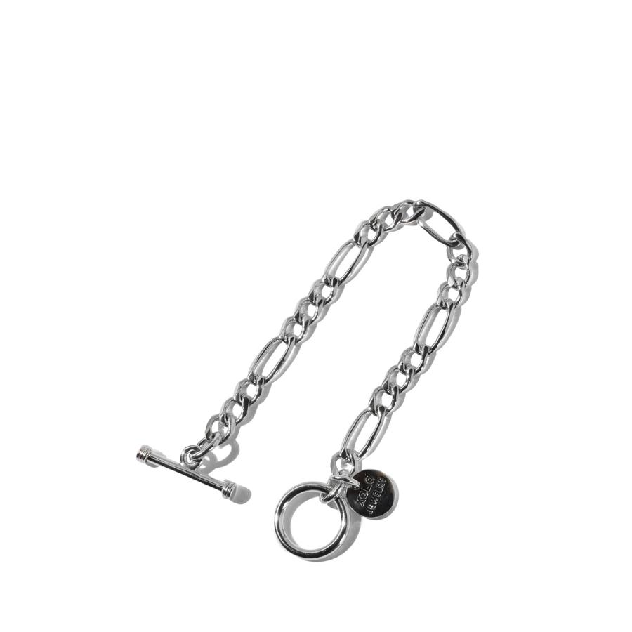 Figaro Link Bracelet -6mm- / Silver (XOB012-17) XOLO JEWELRY(ショロ ジュエリー) |  | 02