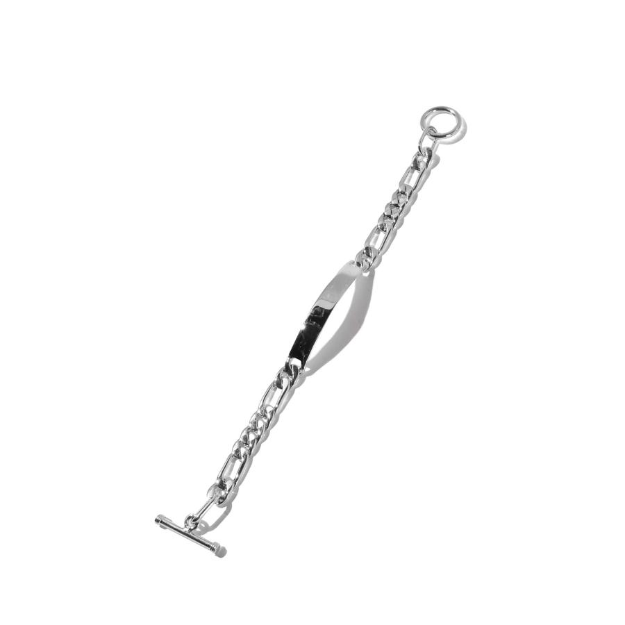 ID Figaro Link Bracelet -8mm- / Silver (XOB038-19) XOLO JEWELRY(ショロ ジュエリー) |  | 02