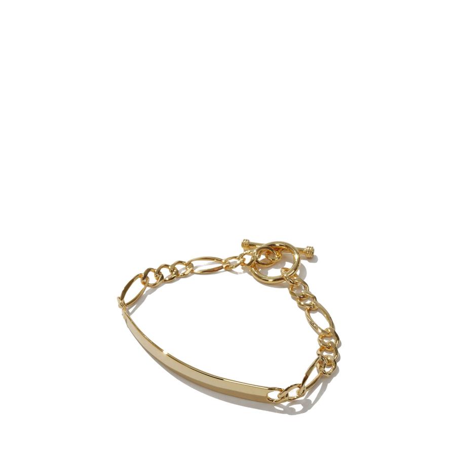 ID Figaro Link Bracelet -6mm- / Gold (XOB040-19G) XOLO JEWELRY(ショロ ジュエリー) | 