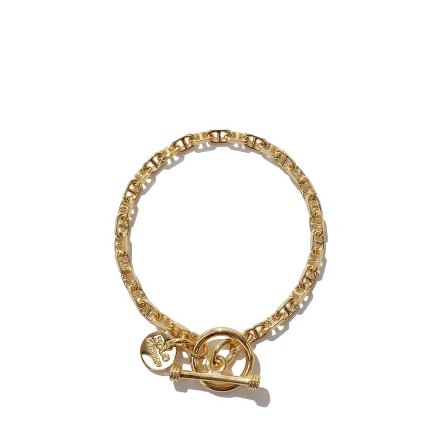 Solid Anchor Link Bracelet -4mm- / Gold (XOB107-19G) XOLO JEWELRY(ショロ ジュエリー) | 