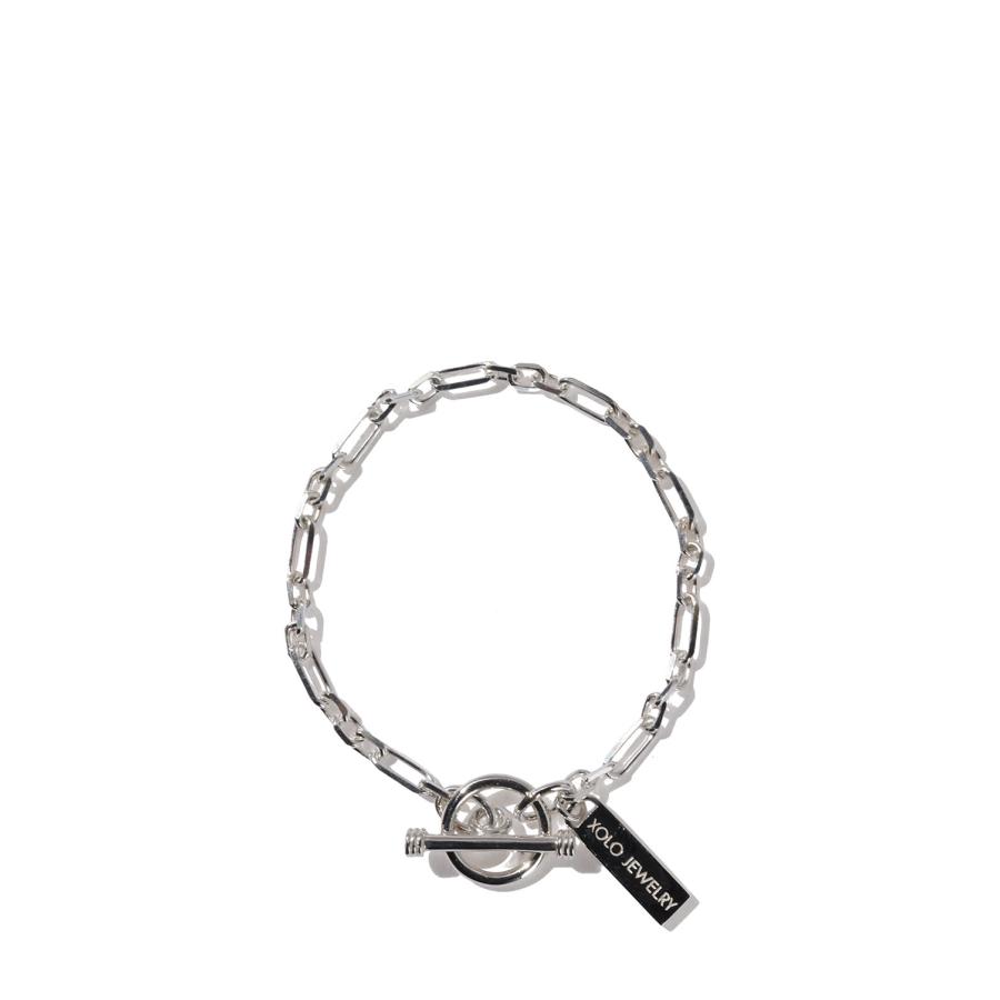 Mix Cut Link Bracelet -3mm- / Silver (XOB120-17) XOLO JEWELRY(ショロ ジュエリー) | 