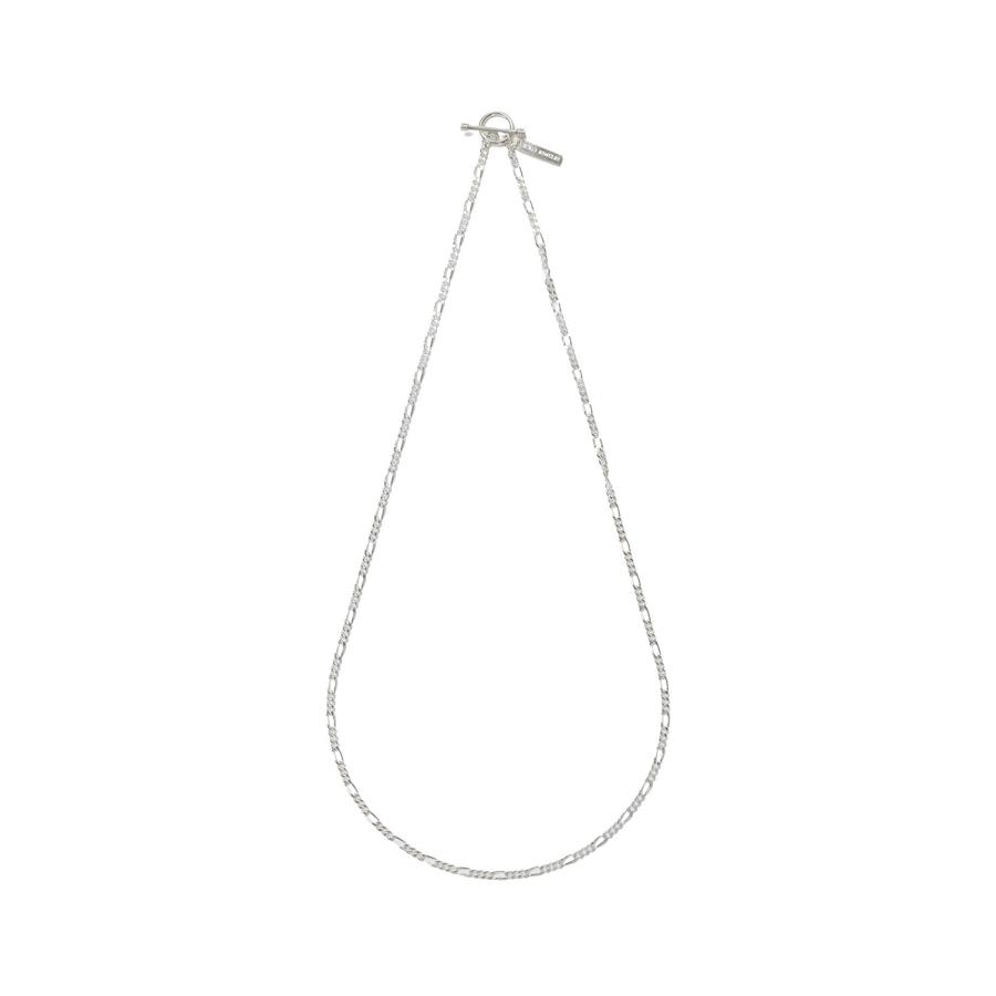 Figaro Link Necklace -2mm- / Silver (XON049-50) XOLO JEWELRY(ショロ ジュエリー) | 