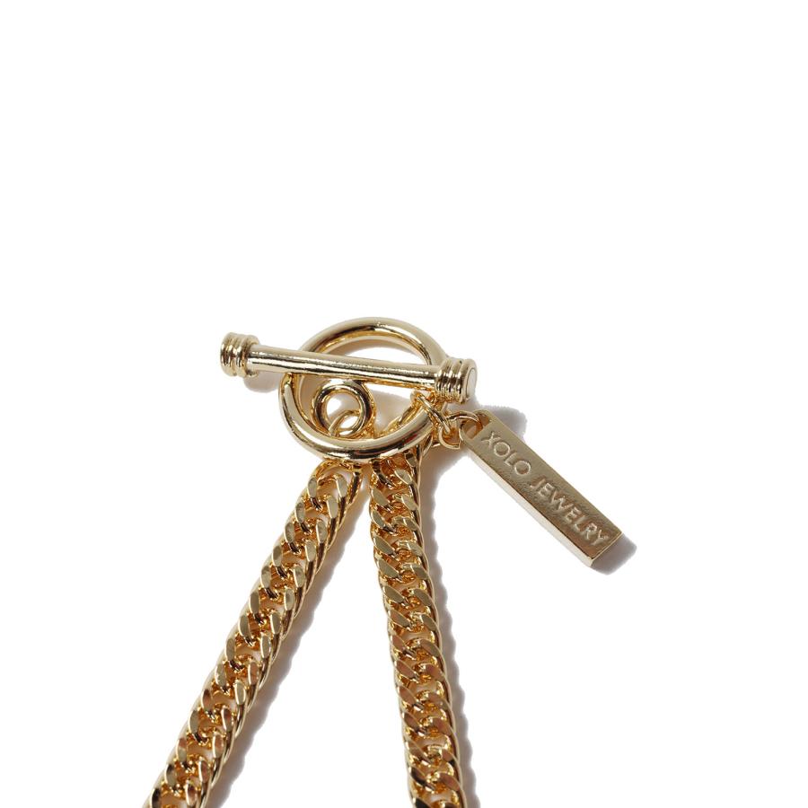 Flat Link Necklace -Double- / Gold (XON052-50G) XOLO JEWELRY(ショロ ジュエリー) |  | 01