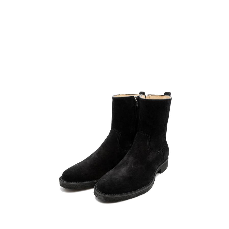 【P5倍】Suede Side Zip Boots / BLACK (MND-OC001) Minedenim(マインデニム) |  | 01