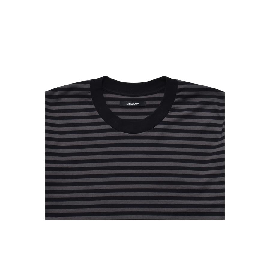 Overdye Border Crewneck Tee / BLT (MDFBF08404) Minedenim(マインデニム) |  | 02