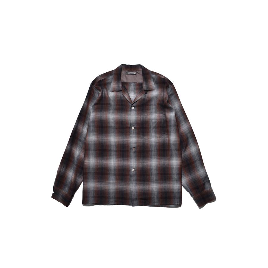 T.Rayon Ombre Open Collar Shirt / BRT (MDFBF09501) Minedenim(マインデニム) | 