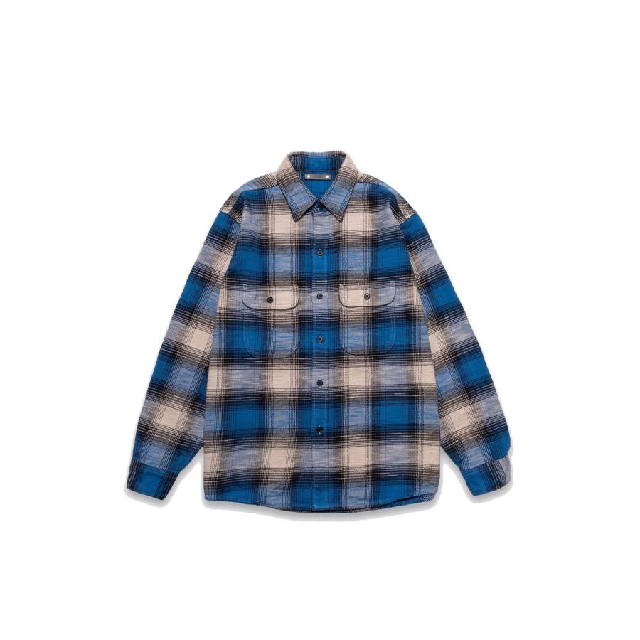Heavy Cotton Flannel Ombre Work Shirt / BPT (MDFBF09503) Minedenim(マインデニム) | 
