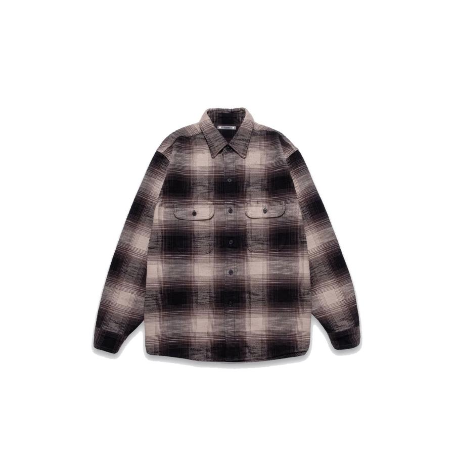 Heavy Cotton Flannel Ombre Work Shirt - BLT (MDFBF09503) Minedenim(マインデニム) | 