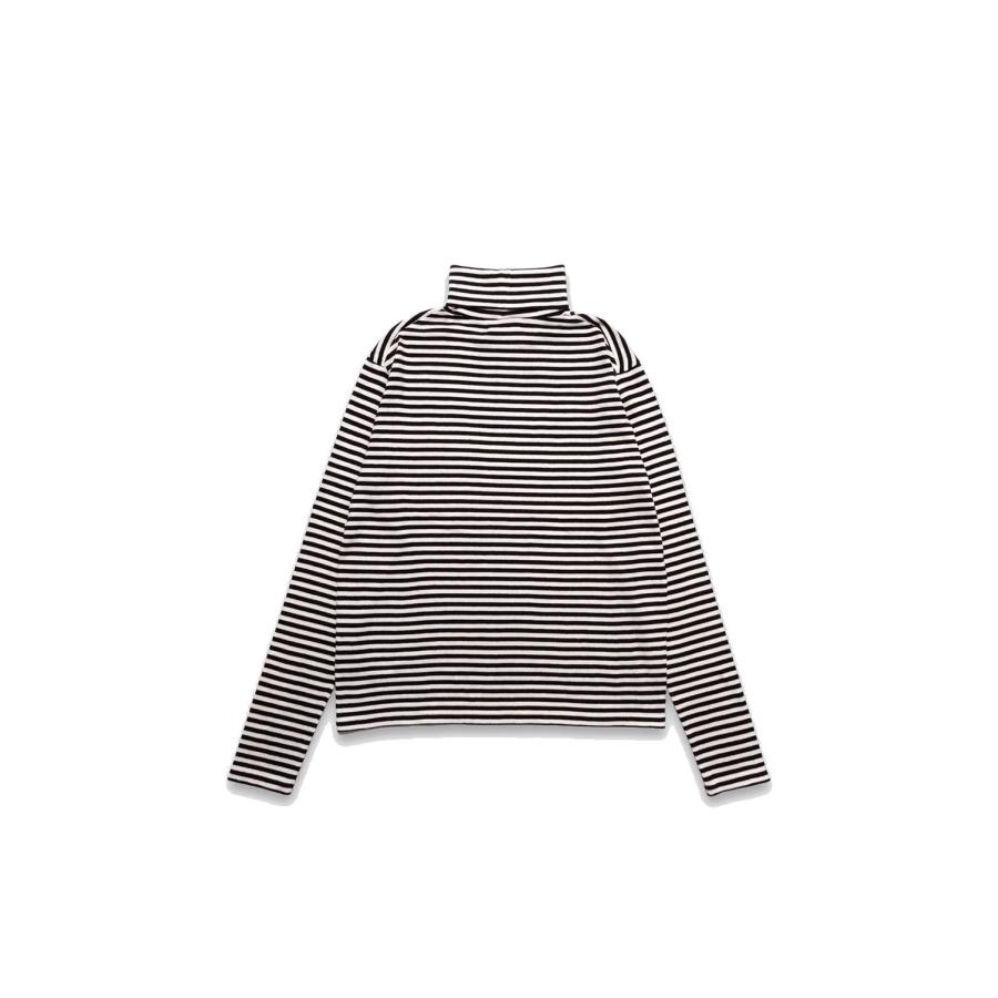 L.G.Border Turtle Neck L/S Pullover - BLT (MDFBF10405) Minedenim(マインデニム) |  | 01