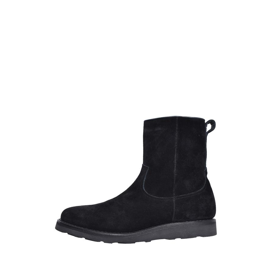 Suede Leather Side Zipper Boots - BLK (MDMGK001) Minedenim(マインデニム) |  | 10