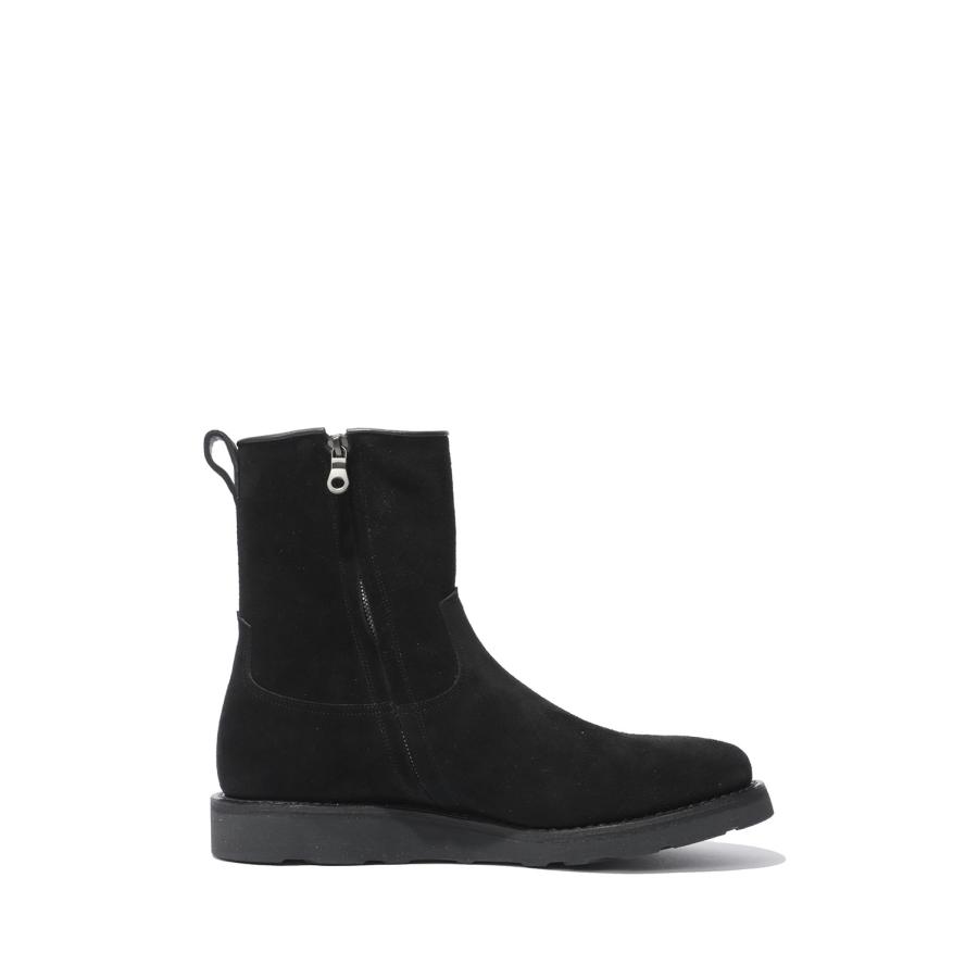 Suede Leather Side Zipper Boots - BLK (MDMGK001) Minedenim(マインデニム) |  | 01