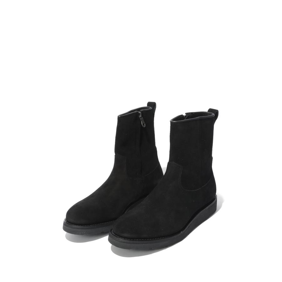 Suede Leather Side Zipper Boots - BLK (MDMGK001) Minedenim(マインデニム) |  | 02