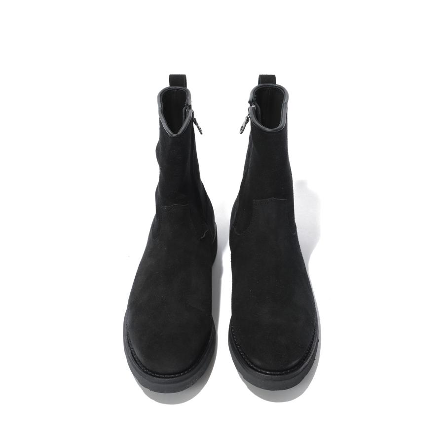 Suede Leather Side Zipper Boots - BLK (MDMGK001) Minedenim(マインデニム) |  | 09