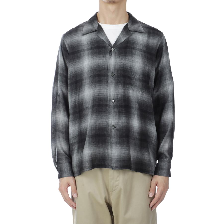 T.Rayon Ombre Open Collar Shirt / BLT (MDFBF09501) Minedenim(マインデニム) |  | 07