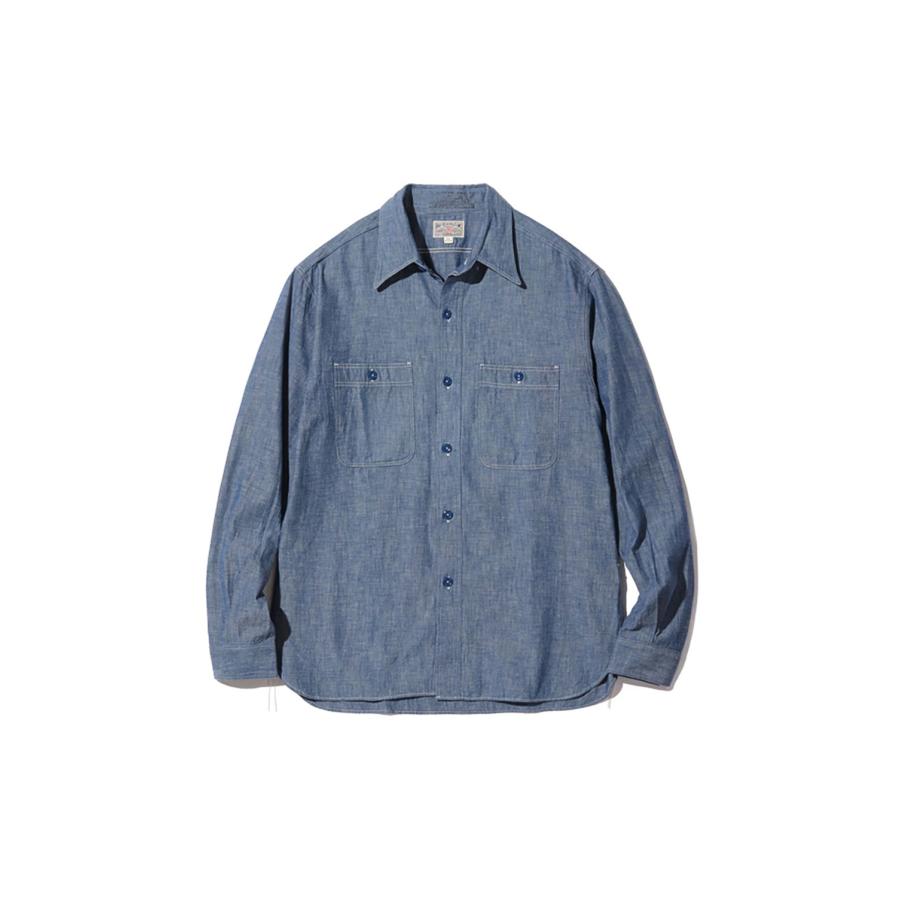 【P5倍】BLUE CHAMBRAY WORK SHIRTS / BLUE (BR25995) BUZZ RICKSON'S(バズリクソンズ) | 