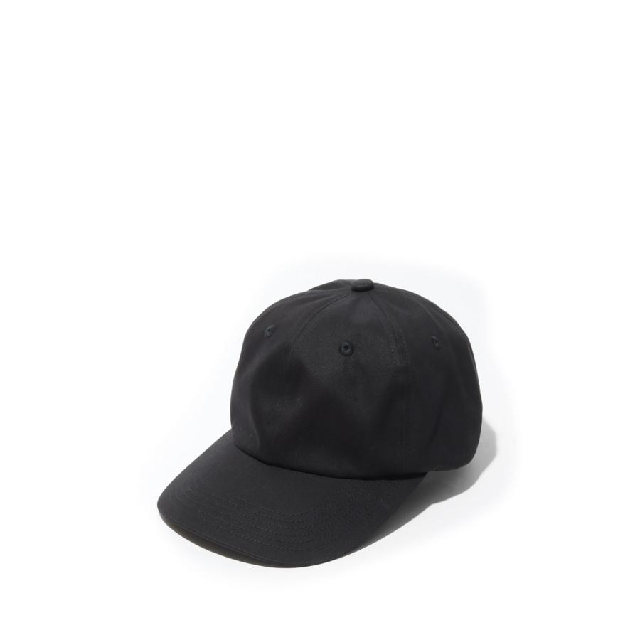 COTTON GABA 6PANEL CAP - BLACK (MEYYYY108C(FW26)) Kijima Takayuki(キジマタカユキ) | 