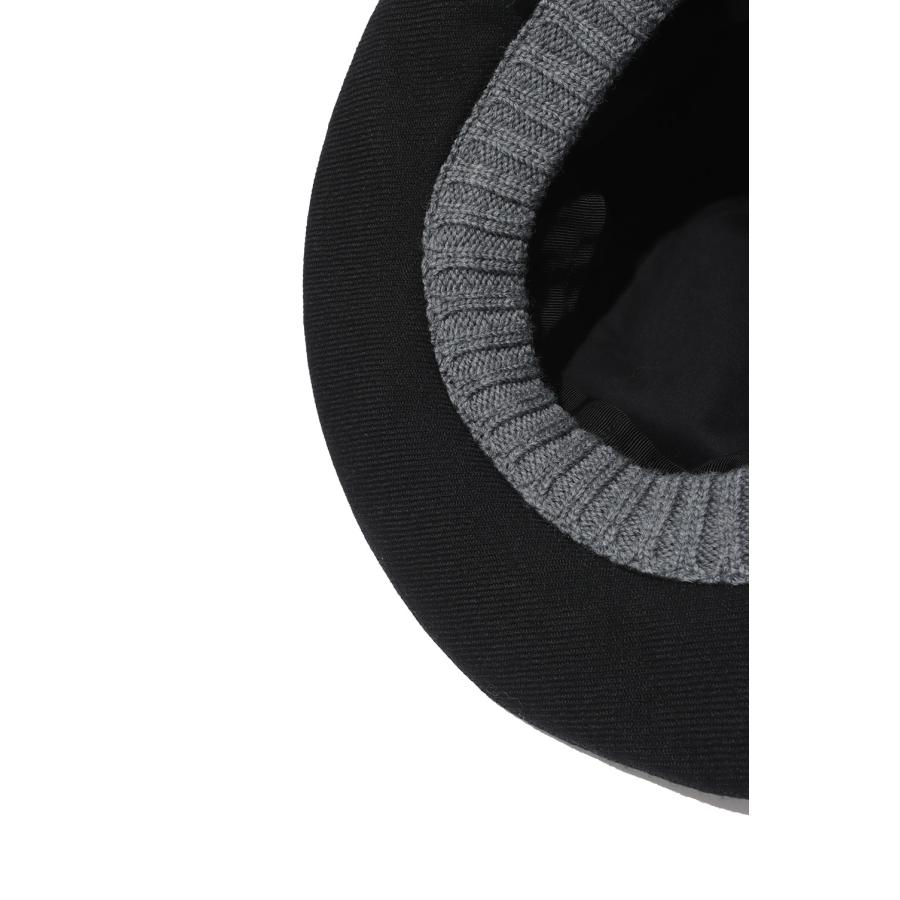 【P5倍】SHETLAND WOOL SERGE MOUNTAIN HAT - BLACK x GRAY (MYYY262023) Kijima Takayuki(キジマタカユキ) |  | 04