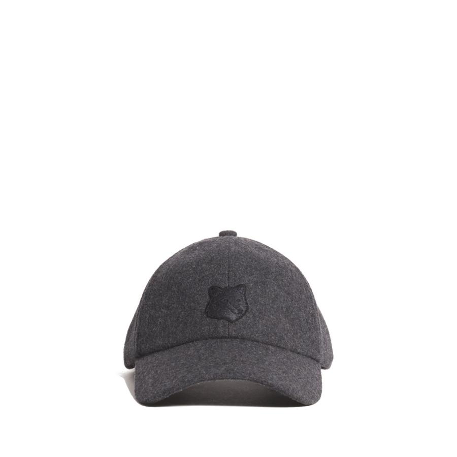FOX HEAD CAP - ANTHRACITE (MRUAH06WB0062) Maison Kitsune -Men-(メゾンキツネ) |  | 01