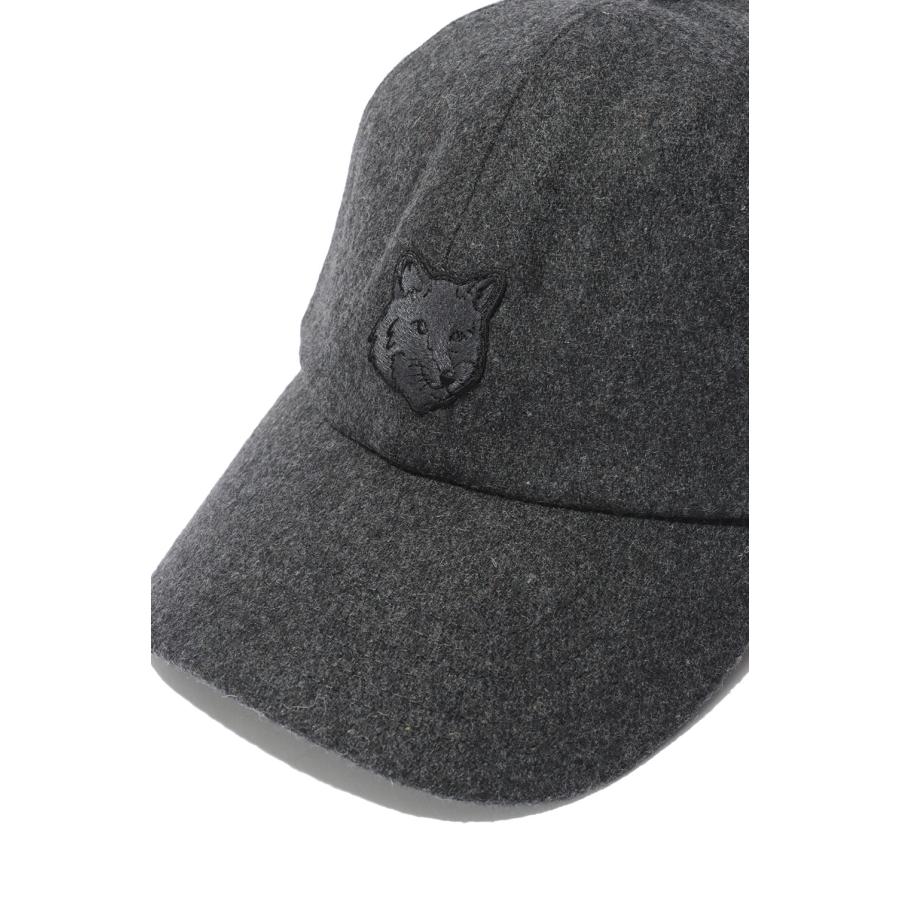 FOX HEAD CAP - ANTHRACITE (MRUAH06WB0062) Maison Kitsune -Men-(メゾンキツネ) |  | 03