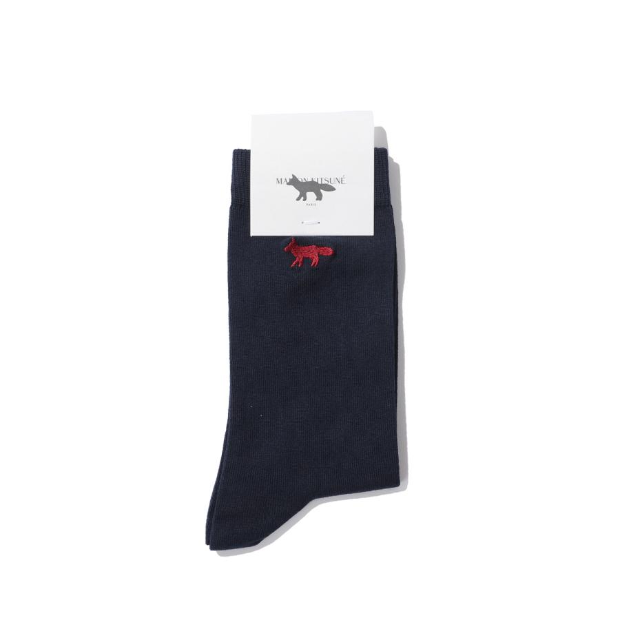 PROFILE FOX SOCKS - CLASSIC NAVY (MRUAS02KT1248) Maison Kitsune -Men-(メゾンキツネ) | 