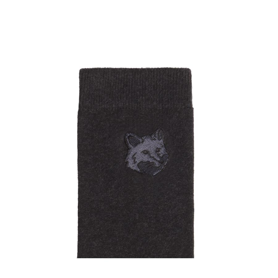 FOX HEAD SOCKS - ANTHRACITE (MRUAS05KT1145) Maison Kitsune -Men-(メゾンキツネ) |  | 04