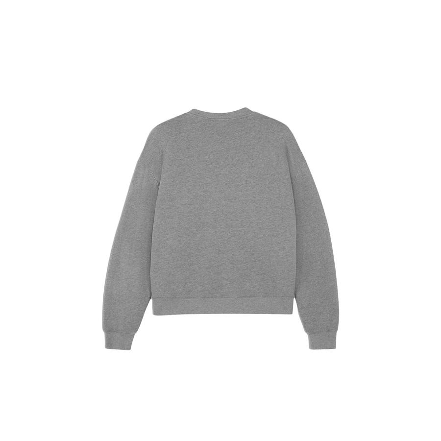 FOX HEAD COMFORT SWEATSHIRT - MEDIUM GREY MELANGE (PM00304KM0341) Maison Kitsune -Men-(メゾンキツネ) |  | 01