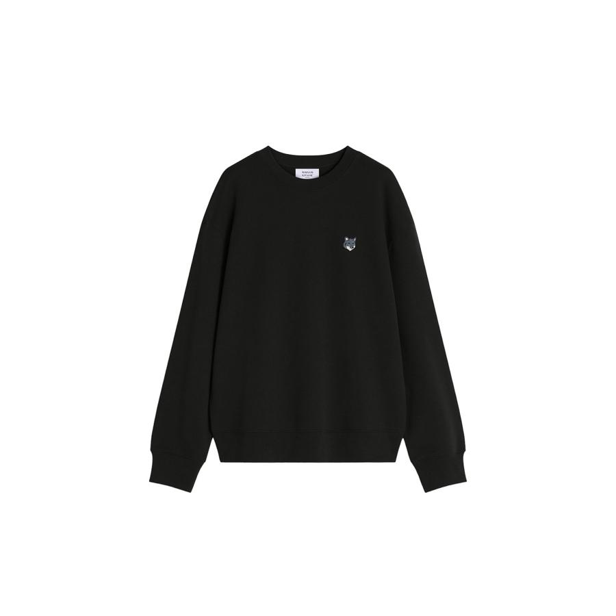 FOX HEAD COMFORT SWEATSHIRT - BLACK (PM00304KM0341) Maison Kitsune -Men-(メゾンキツネ) | 