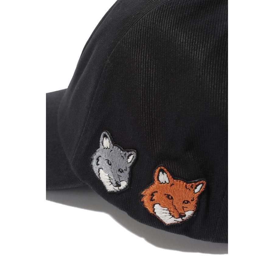 DOUBLE FOX HEAD CAP - ANTHRACITE (MRUAH11WW0096) Maison Kitsune -Men-(メゾンキツネ) |  | 04