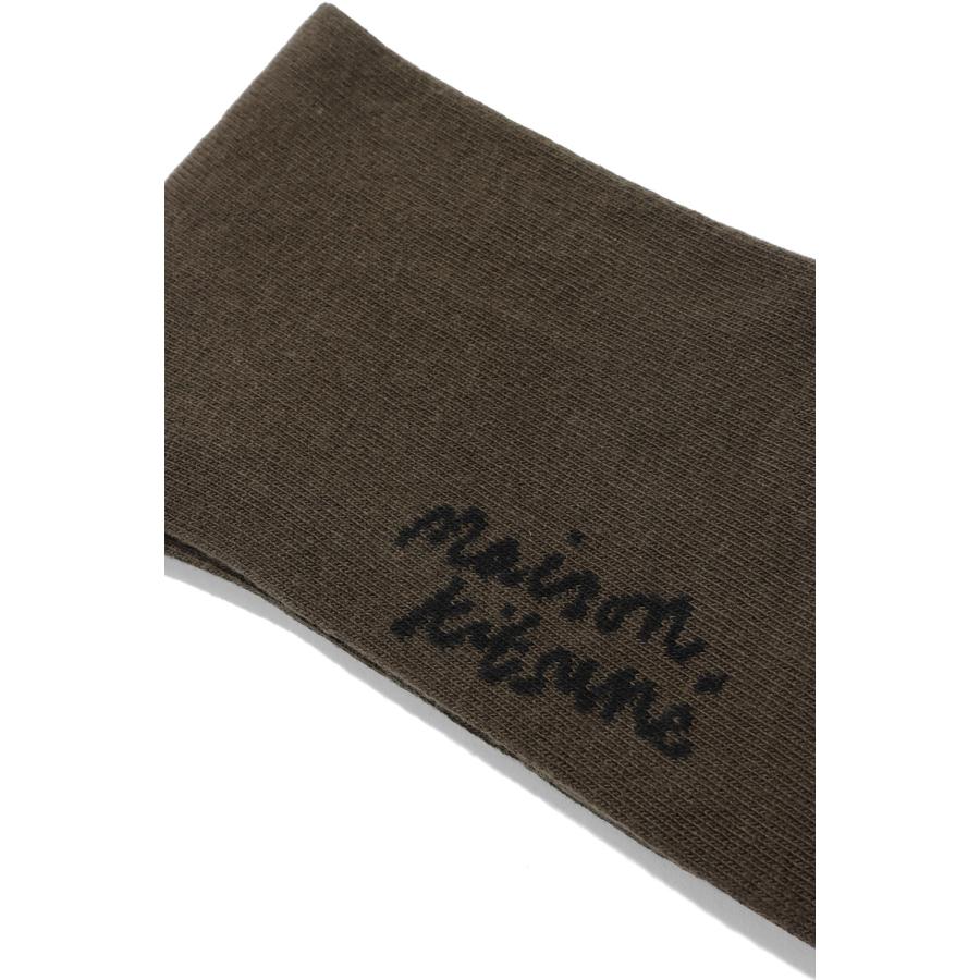 FOX HEAD SOCKS - DEEP KHAKI (MRUAS05KT1145) Maison Kitsune -Women-(メゾンキツネ) |  | 02